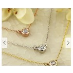 25% Off Auriya 1/4ctw Round Solitaire Diamond Necklace 14k Gold Bezel-set 4mm